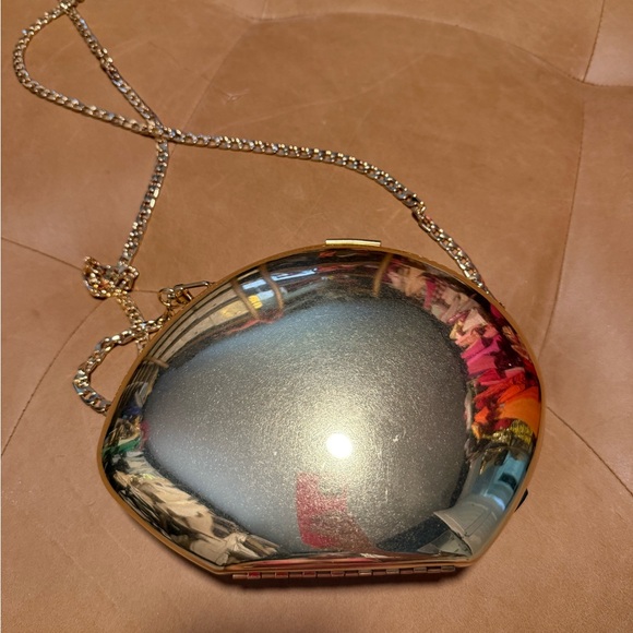 Metallic Gold Box Bag - Picture 2 of 5